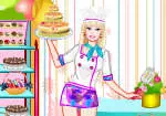 Barbie cozinheira chefe da pastelaria