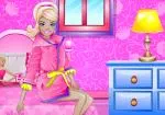 Barbie pembe yatak odası