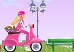 Barbie pha nguy hiểm xe gắn máy