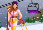 Барби выходит лыжах