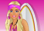 Barbie goes surfing