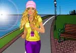 Barbie practica jogging