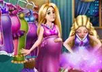 Barbie och Rapunzel skåp gravid