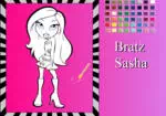 Bratz Sasha การระบายสี 3