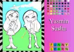 Colorir Sasha e Yasmin