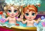 Frozen स्नान शिशुओं