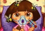 Dora dengan dokter untuk sengatan lebah