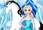 Elsa cuidado do cavalo
