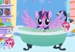Twilight Sparkle tắm bong bóng