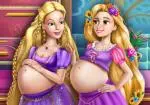 Barbie y Rapunzel mejores amigas embarazadas