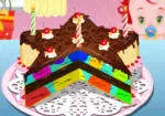 Rainbow clown cake