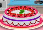 烹饪草莓蛋糕