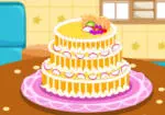 Stapling en bröllopstårta