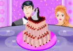 Evlen benimle Dekorasyon oyunu düğün pastası