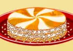 Kall tårta med aprikos och mandel virvel