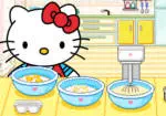Hello Kitty fac prăjituri