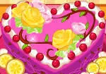 아름다운 심장 - 모양의 케이크