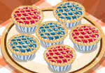 Sütemények az anyagi források Pie-alakú cupcakes