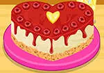 구운 치즈 케이크와 딸기