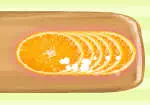 עוגת גבינה עם פרוסות תפוז