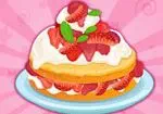 छोटे स्ट्रॉबेरी केक