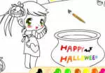 Heureux Halloween Jeu de Coloriage