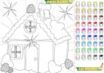 Kid's coloring Sweet House