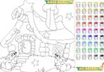 Χρωματίζοντας Παιχνίδι για παιδιά Δάσος Σπίτι