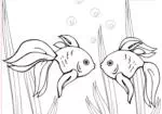 Çocuklar için oyun Boyama Japon Balığı