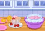 香草冰淇淋和樱桃