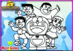 Doraemon coloring verf