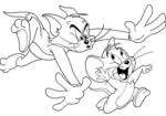 Színezés Tom és Jerry