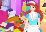 Ariel membersihkan rumah