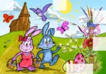 Frohe Ostern Puzzle 2