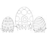 Desenhos para colorir ovos de Páscoa