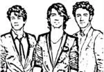 Jonas Brothers coloriage