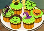 Kek cawan untuk Halloween
