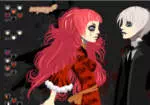 Vampire Couple Allehelgensaften Dress Up Game