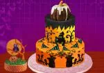 Torta de creme Arrepiante para o Dia das Bruxas
