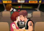 Kysser i taxi