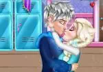 Jack ve Elsa üniversitede öp