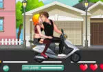 Beijos no motociclo