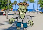 Tippen von den Zombies in Miami