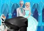 Elsa en Jack bruids dans