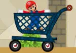 Mario in die winkelwagentje