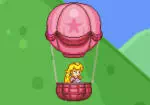 Prinzessin Peach in einem Ballon