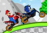 Mario contre Sonic Course de Moto