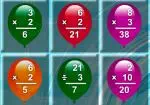 Balloner math Multiplikation Division