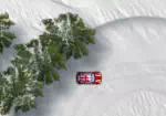 Rallye dérapage dans la neige