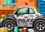Limpar o carro da polícia
